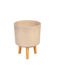 SGTT Kunststoff-Blumentopf Beige 31x31cm