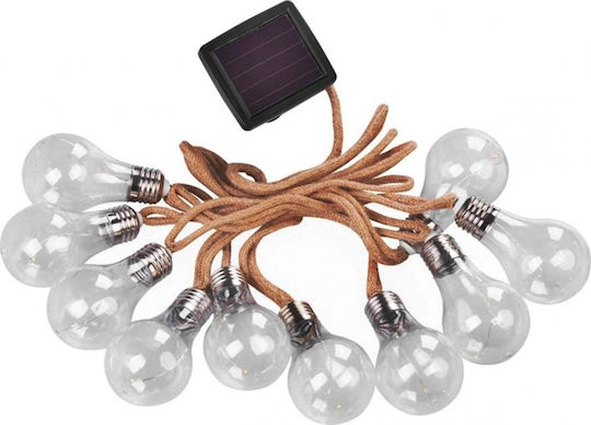 SGTT Lampă Solară Suspendată Ghirlandă cu Lumină Alb Naturală
