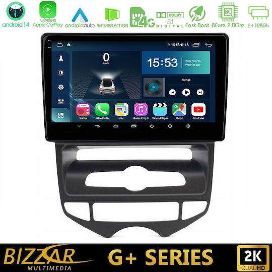 Bizzar Car Audio System for Hyundai ix20 2010-2020 with A/C Bluetooth USB WiFi GPS Apple CarPlay Android Auto with 10" Touch Screen