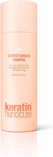 Keratin Nanocure Smooth Σαμπουάν Όγκου & Λάμψης για Βαμμένα Μαλλιά 500ml