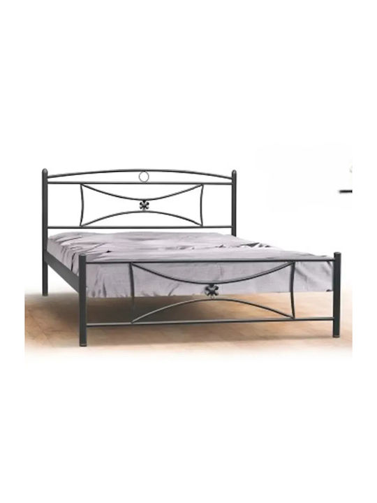 Flower Single Metal Rust Bed for Mattress 100x2...