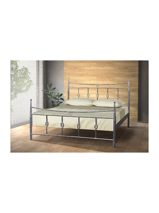 Leoniidio Bett Einzel Metall Ecru Für Matratze ...
