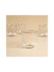 Hermia Set of Water Glasses Glass White 290ml 4 Pieces