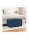 Living Room Stools Upholstered with Blue Fabric 40x81x41cm