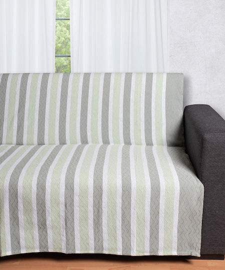 Silk Fashion Sofa Throw 2 Seater 180x250cm Mint