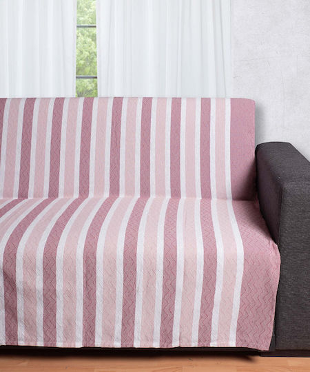Silk Fashion Viersitzer-Sofa Überwurf Terrakotta