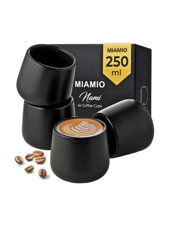 Miamio Nami Collection Κούπα Κεραμική Μαύρη 250...