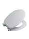 Bisk Toilet Seat Soft Close Plastic 42.8x37cm Gray