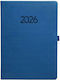 Ydrogeios Planificator Zilnic 2026 Albastru 15x21 cm