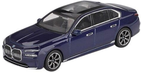 BMW I7 Xdrive60 Tanzanite Albastru Metalizat 2022 Mașină Model Scara 1:64 Mini GT MGT01111-L