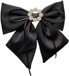 Ecarla Hair Clip Bow Rhinestones Black Xl Sp441cz