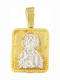 Ios Pendant Kids Charm with Virgin Mary from 9K Gold ME2005