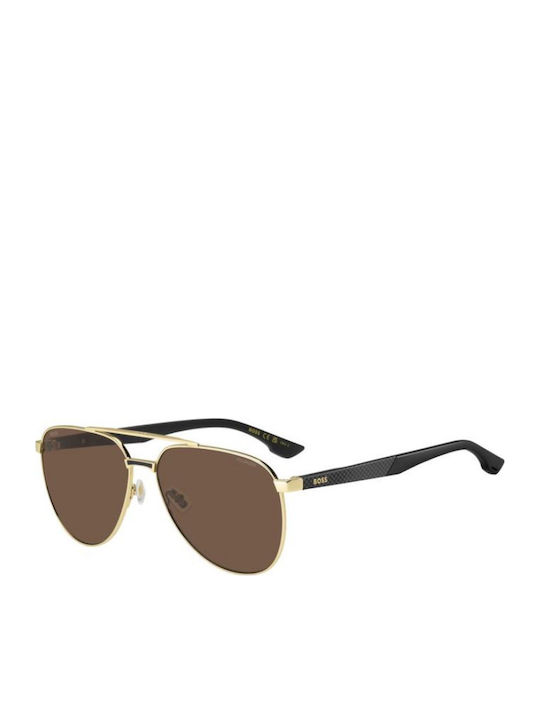 Boss Unisex Sonnenbrillen mit Gold Rahmen und B...