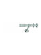Enis by Domus Metallic Curtain Pole Single P25mm 160cm Nickel Matte