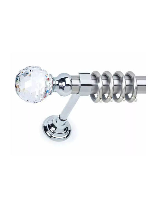 Anartisi Metal Curtain Pole 8558 Single Diameter 35mm Length 160cm Gold Satin Finish