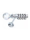 Anartisi Metal Curtain Pole 8558 Single Diameter 35mm Length 160cm Gold Satin Finish