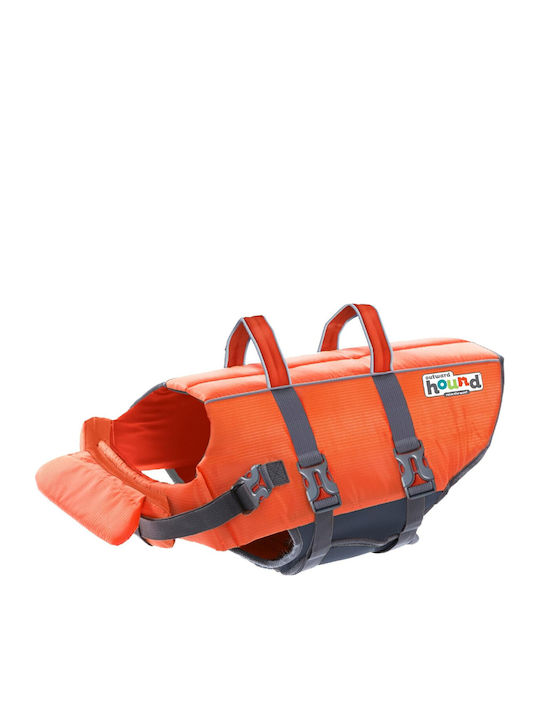 Vesta de Salvare pentru Câini Mărimea L Outward Hound Granby Splash Greutate Minimă 25 Kg Portocalie Accente Reflectorizante Curele Reglabile Bandă Abdominală Mâner de Salvare