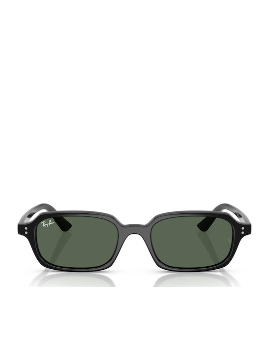 Ray Ban Unisex Sunglasses With Black Horn-Rimmed Frame And Black Lens RB4455 6677/71