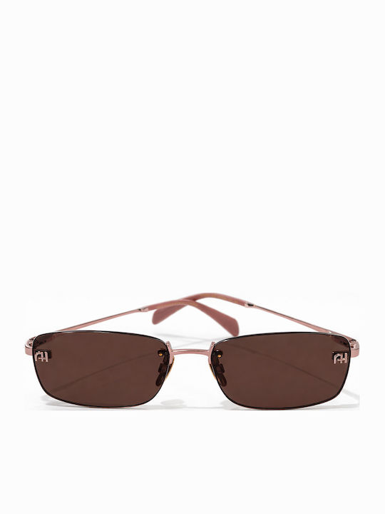 Ana Hickmann Unisex Sunglasses with Rose Gold M...