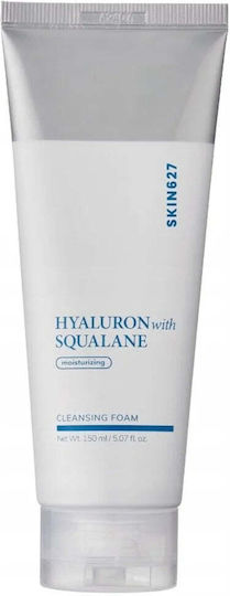 SKIN627 Hyaluron Squalane Facial Cleanser Foam with Moisturizing and Antioxidant Action 150ml