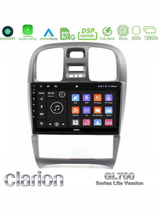 Clarion Gl700 Lite Series 8core Android11 6+128gb Hyundai Sonata 2001-2005 Navigation Multimedia Tablet 9" Carplay + & Android Auto