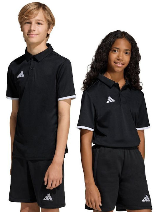 adidas Kids Polo Short-Sleeved Black/White Entrada 26 Polo