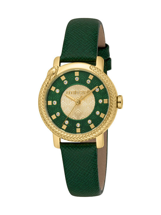 Roberto Cavalli Womens Watch Battery in Green Colour