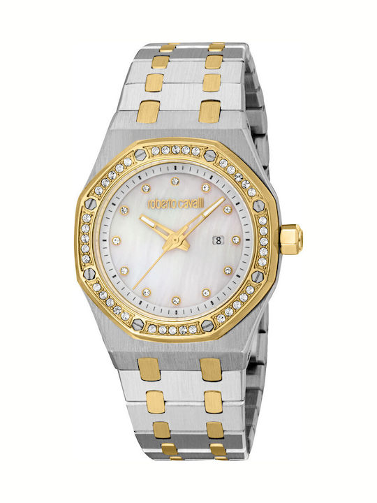 Roberto Cavalli Womens Watch Battery with Silve...