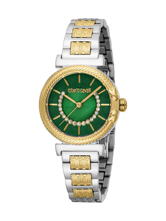 Roberto Cavalli Womens Watch Battery with Silve...