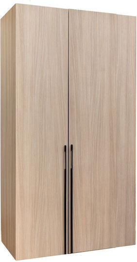 Δίφυλλη Ντουλάπα 110x58x207cm Καφέ Δίφυλλη Ντουλάπα 110x58x207cm Καφέ
