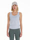Women's Summer Cotton Sleeveless Blue Blouse