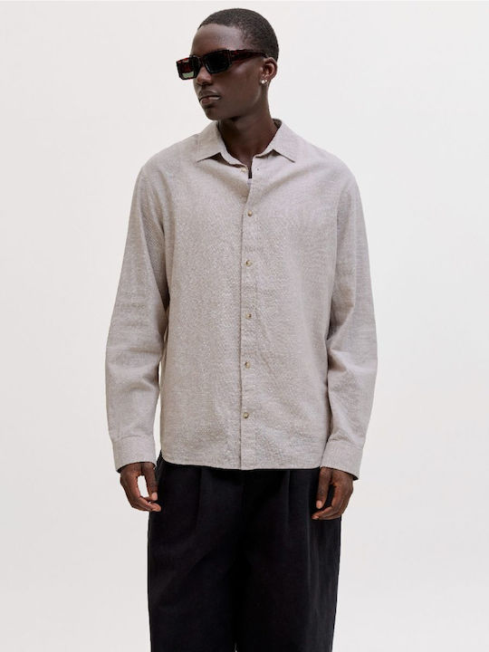 Jack & Jones Langärmeliges Herrenhemd Weiß