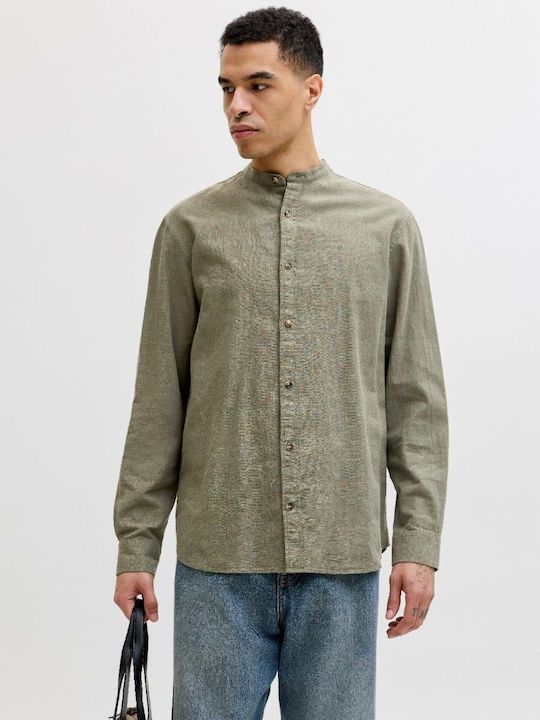 Jack & Jones Langärmeliges Herrenhemd Dusty Oli...