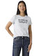 Women's Cotton Short Sleeve Blue Blouse