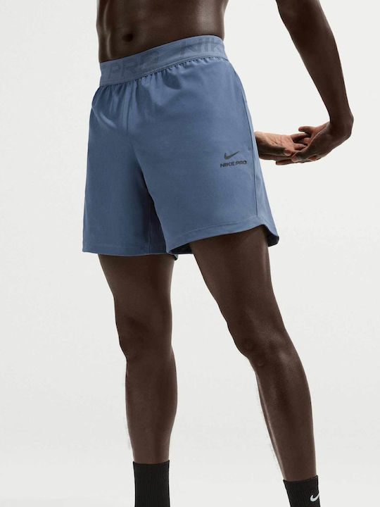 Nike Pro Sports Men's Shorts Dri-Fit Blue