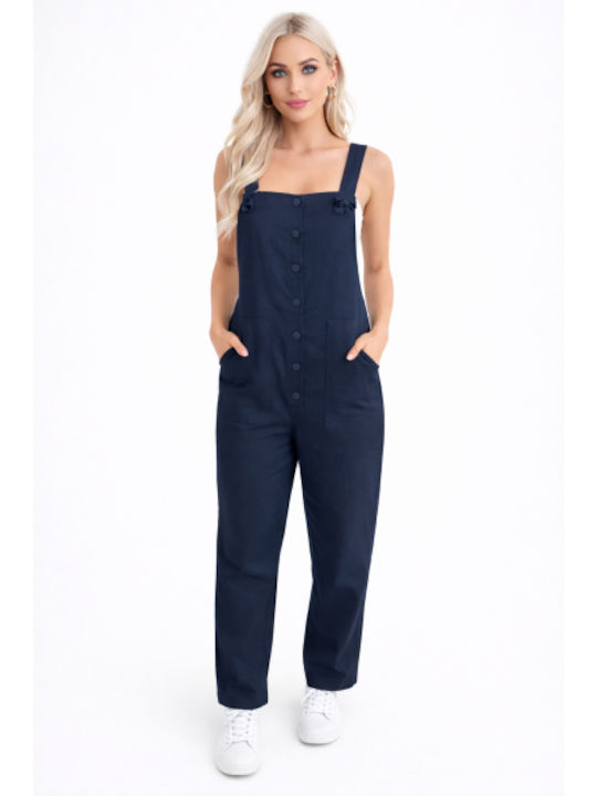 Women's Sleeveless One-piece Jumpsuit Blue SL-ASD90927-26TS-Blue
