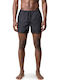 Men's Swimwear Shorts Ecru-Black with Prints