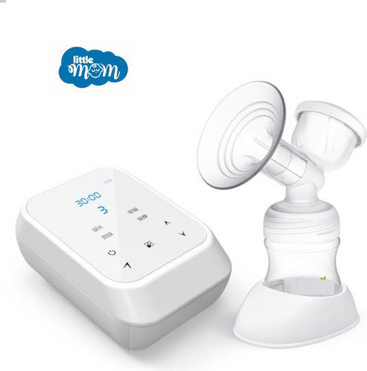 Little Mom Pompa de Sân Electrică Simplă cu Baterie și la Rețea Fără BPA Albă 130ml