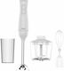 Rosberg Handmixer mit Inox-Stab 350W Weiß