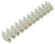 Electrical Polypropylene Wire Connector 12p 25mm² 85 White Pa60p Hvp 02.024.0178 10 Pieces