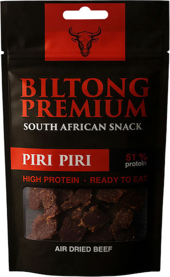 Jerky House Jerky Biltong Premium Biltong Piri Piri με Πιπέρι 25gr