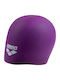 Arena Long Hair Cap Kids Silicone Swimming Cap Purple