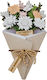 Just Married 3d Flower Figurine Card 8,5 Cm