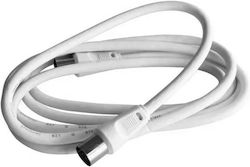 Legent Καλώδιο Κεραίας Coax male - Coax female Λευκό 1.5m Legent Καλώδιο Κεραίας Coax male - Coax female Λευκό 1.5m
