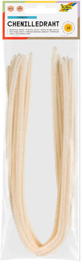 Σύρμα Πίπας Folia Beige Ø 8,0mm 50cm Σετ 10τεμ