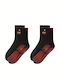 Anti-Slip Yoga & Pilates Socks Set 2 Pcs Black Red