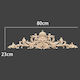 Large Carved Solid Wood 80x23cm Dhw-192