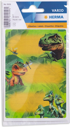 Herma Dino World Etichete Pentru Caiete 9 Bucăți