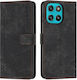 Stripe Pattern Wallet Black (Motorola Moto G57 Power 5G / G67 Power 5G)