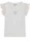 Kids Top Short-sleeved White